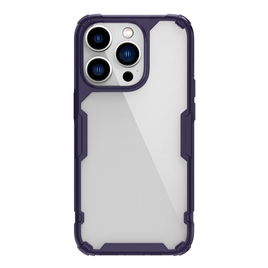 NILLKIN Ultra Clear Phone Case for iPhone 14 Pro Nature Pro Series Drop-proof Back Cover PC - TPU Anti-scratch Phone Shell
