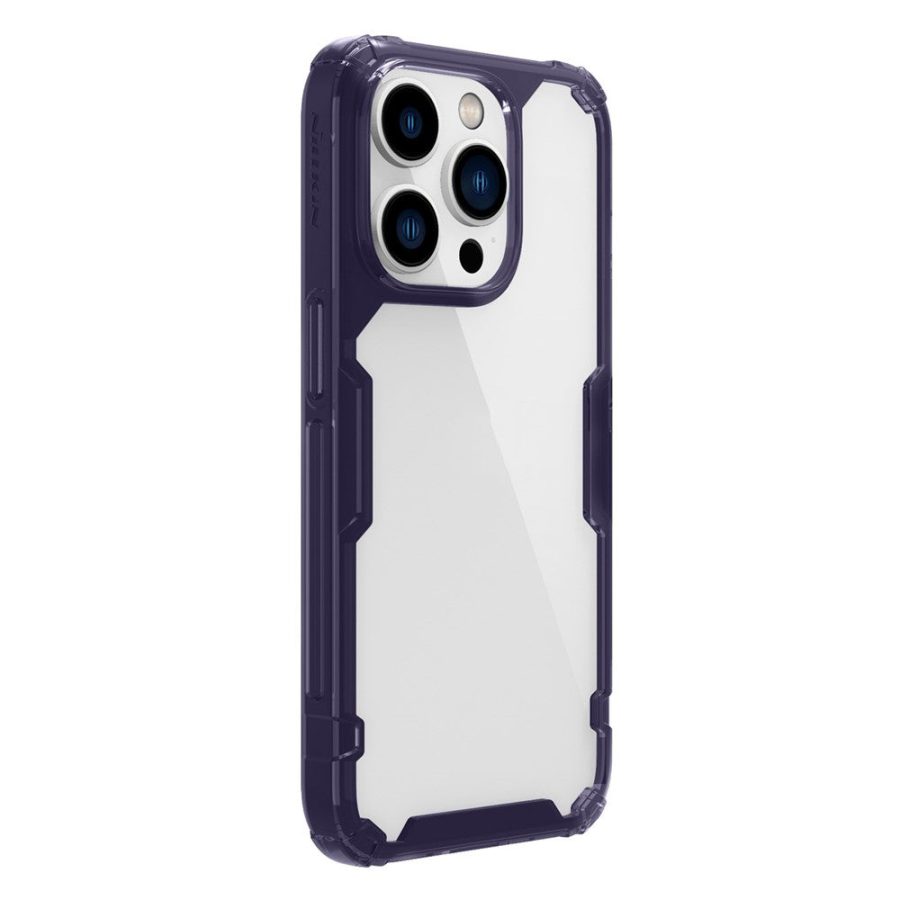NILLKIN Ultra Clear Phone Case for iPhone 14 Pro Nature Pro Series Drop-proof Back Cover PC - TPU Anti-scratch Phone Shell