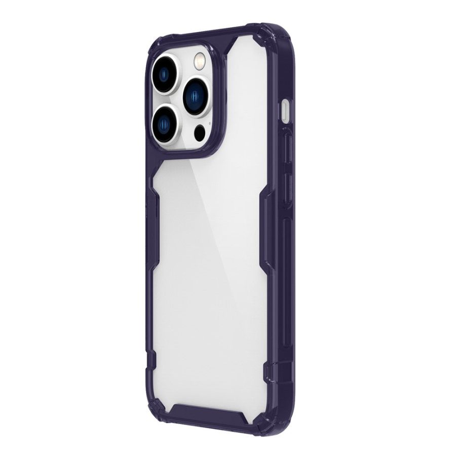 NILLKIN Ultra Clear Phone Case for iPhone 14 Pro Nature Pro Series Drop-proof Back Cover PC - TPU Anti-scratch Phone Shell