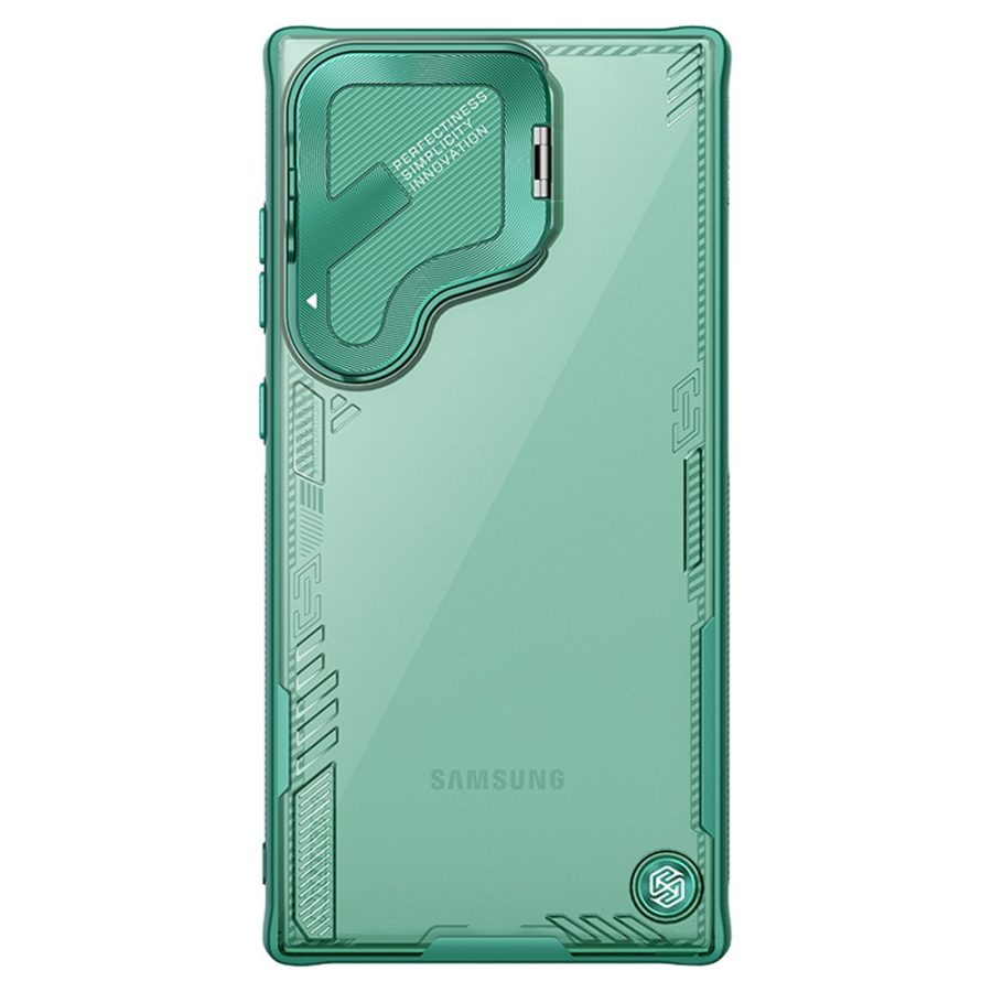 6601103471A-3 NILLKIN Iceblade CamProp for Samsung Galaxy S24 Ultra Case Lens Cover Kickstand PC - TPU Phone Shell