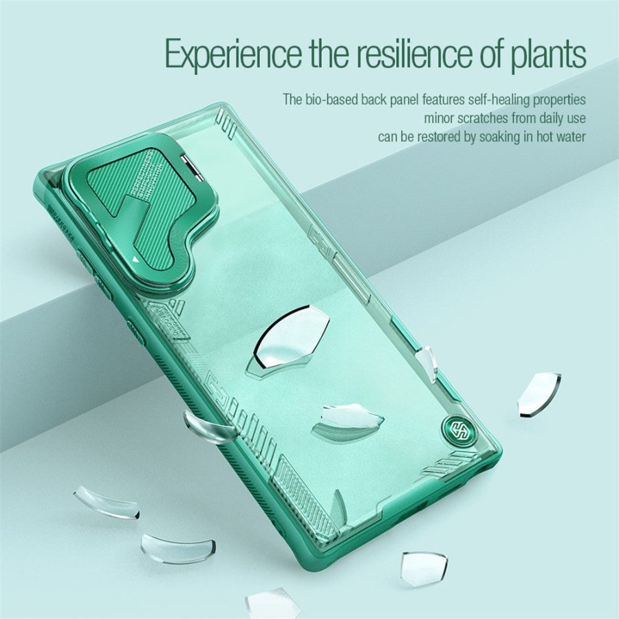 6601103471A-7 NILLKIN Iceblade CamProp for Samsung Galaxy S24 Ultra Case Lens Cover Kickstand PC - TPU Phone Shell