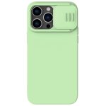 NILLKIN For iPhone 14 Pro Max Magnetic Absorption Phone Cover PC - Silicone Slide Camera Protection Case Compatible with MagSafe