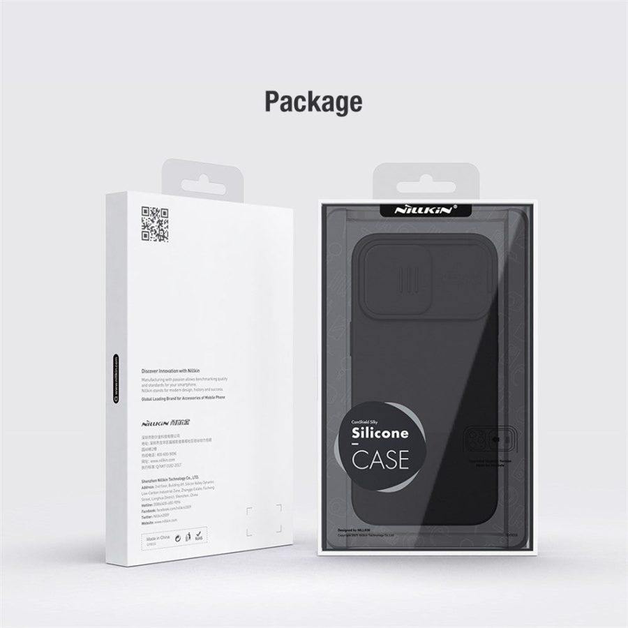 NILLKIN For iPhone 14 Pro Slide Camera Protection Phone Case Anti-scratch PC - Silicone Cover
