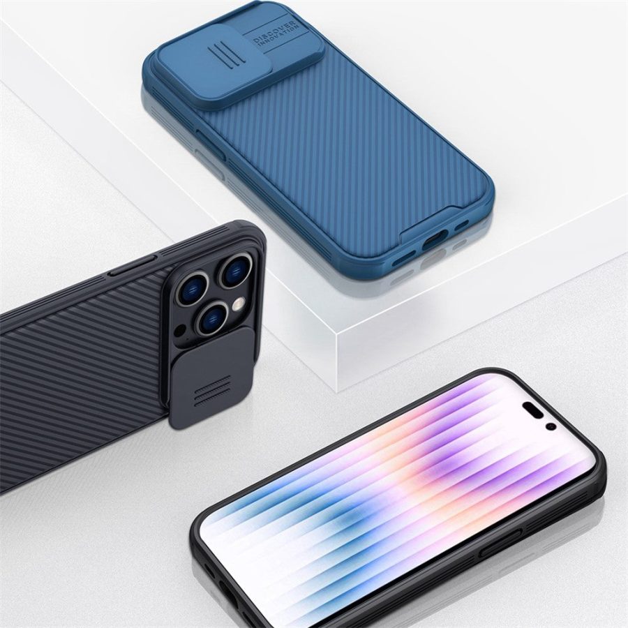 660110442B-12 NILLKIN Camshield Pro Series for iPhone 14 Pro Max Magnetic Phone Case Hard PC - TPU Casephone Protector with Slide Camera Lens Cover