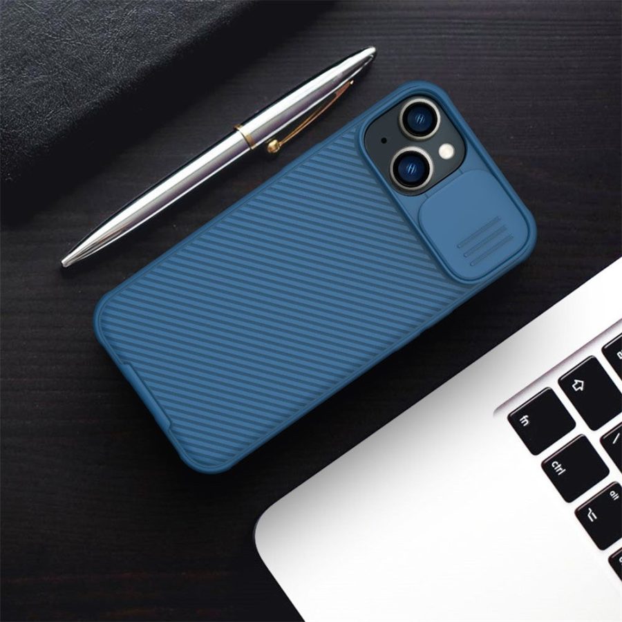 NILLKIN CamShield Pro Series for iPhone 14 / iPhone 13 Slide Camera Protection Phone Case Anti-drop Hybrid TPU - PC Back Cover