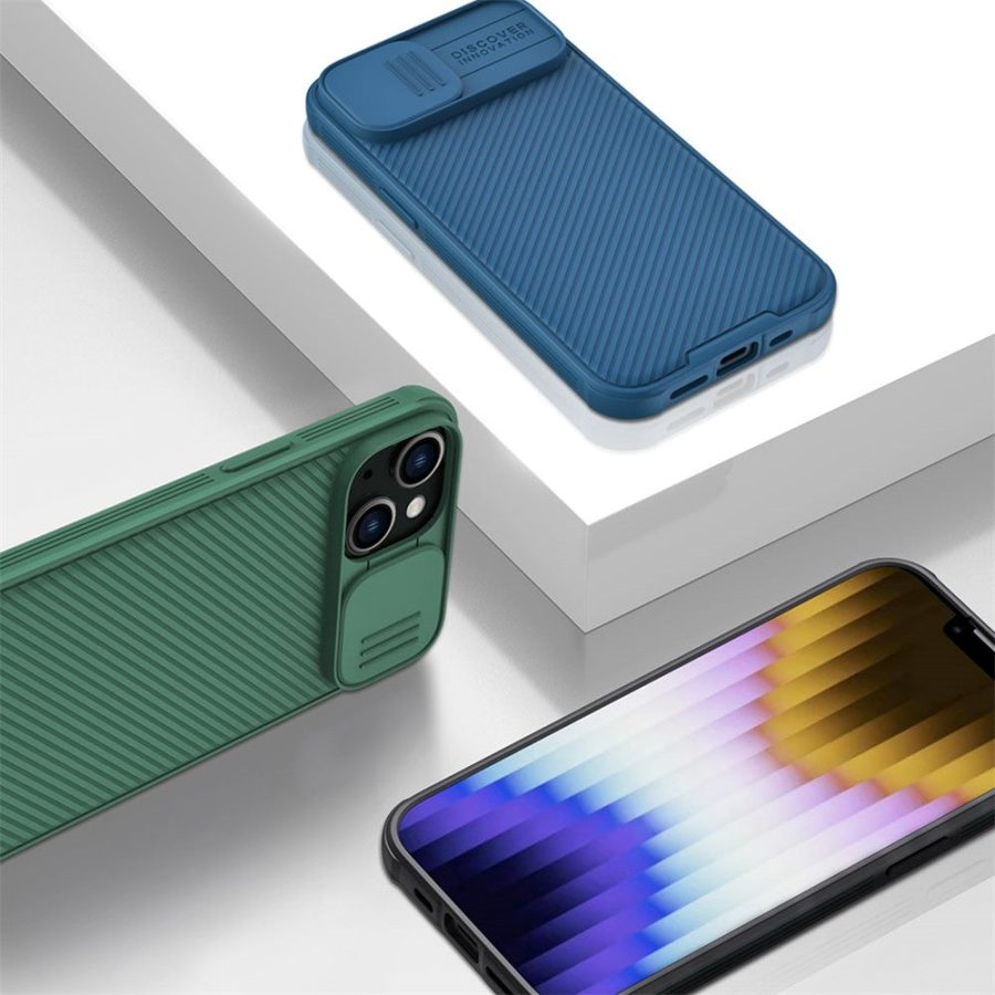 NILLKIN CamShield Pro Series for iPhone 14 / iPhone 13 Slide Camera Protection Phone Case Anti-drop Hybrid TPU - PC Back Cover