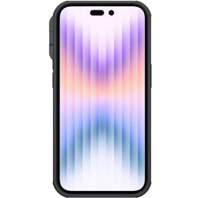 660110444A-2 NILLKIN CamShield Pro Series for iPhone 14 Pro Max Slide Camera Protection Anti-scratch Phone Case TPU Frame PC Back Cover