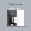 NILLKIN Qin Pro Series for iPhone 14 Plus Cloth Texture Phone Case with Sliding Lens Protection Cover PU Leather Anti-scratch Shell Card Holder