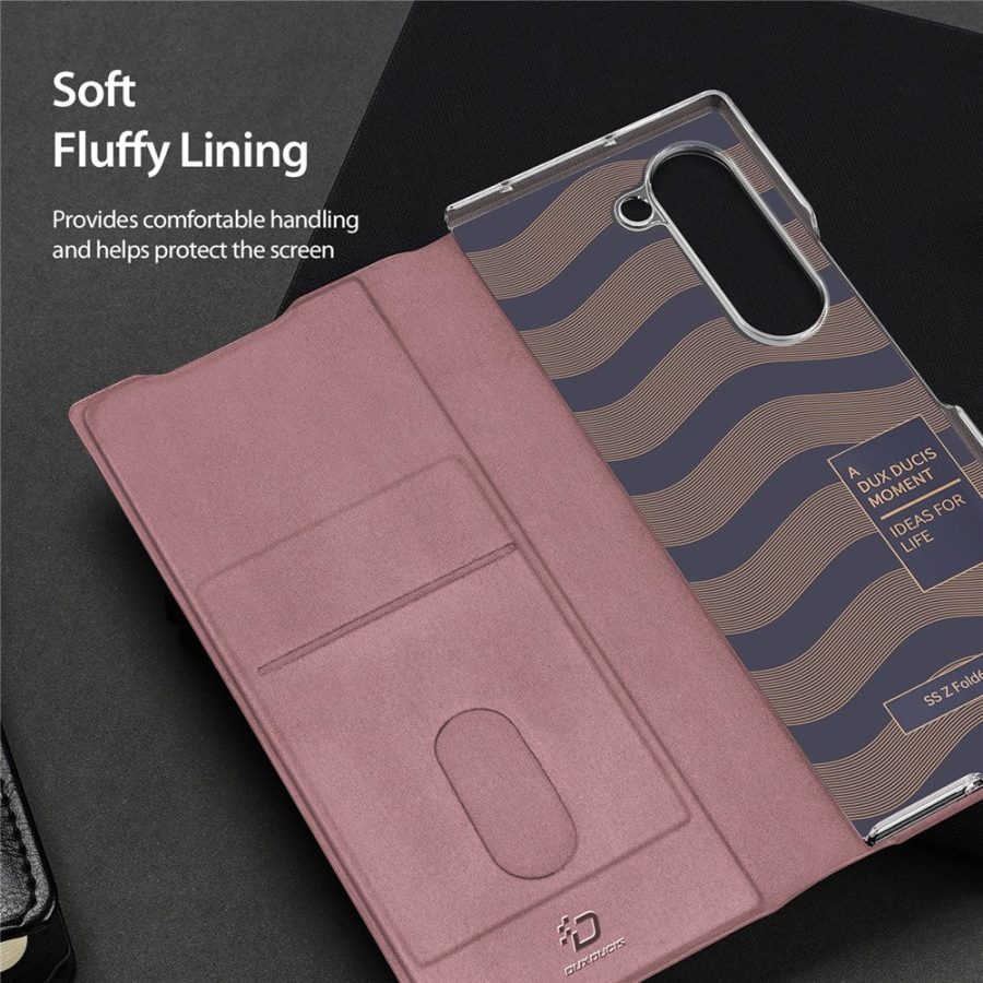 DUX DUCIS Bril Series For Samsung Galaxy Z Fold6 Magnetic Case Leather - PC Phone Cover with Stand