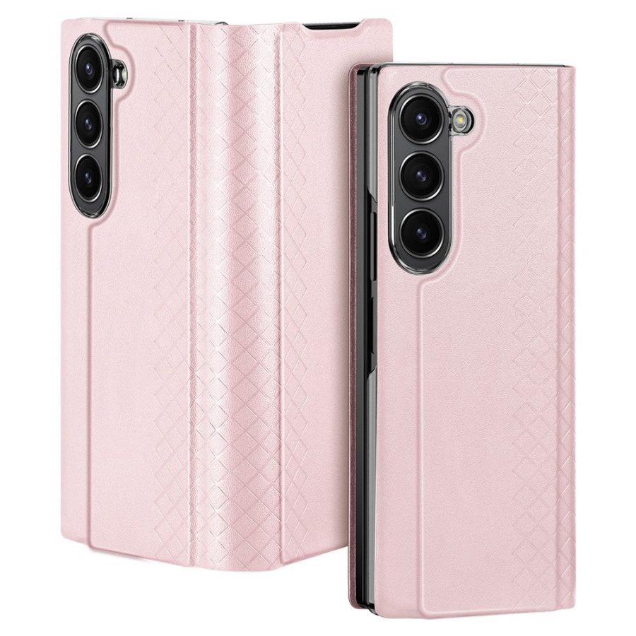 DUX DUCIS Bril Series For Samsung Galaxy Z Fold6 Magnetic Case Leather - PC Phone Cover with Stand
