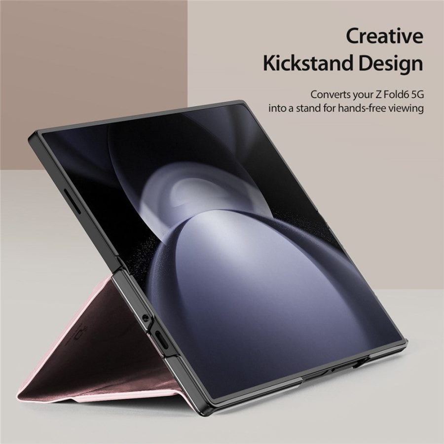 DUX DUCIS Bril Series For Samsung Galaxy Z Fold6 Magnetic Case Leather - PC Phone Cover with Stand
