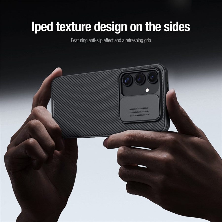 6601105666A-12 NILLKIN Camshield Pro Series for Samsung Galaxy S24 FE Case PC - TPU Slide Camera Lid Phone Cover