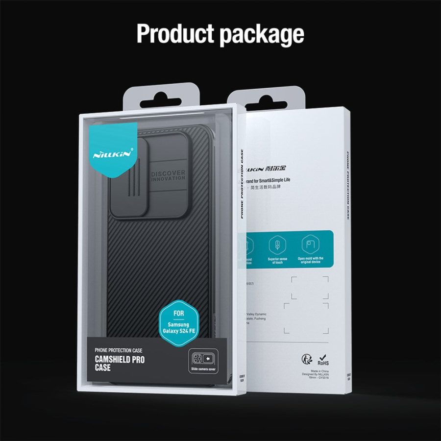 6601105666A-14 NILLKIN Camshield Pro Series for Samsung Galaxy S24 FE Case PC - TPU Slide Camera Lid Phone Cover