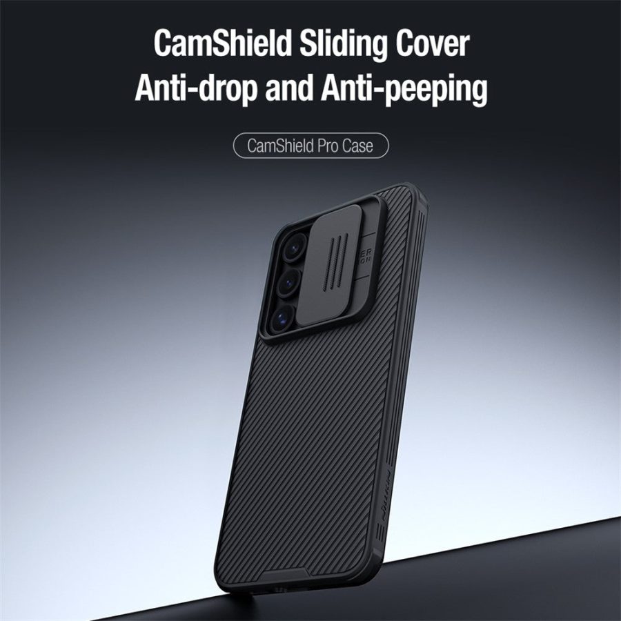 6601105666A-4 NILLKIN Camshield Pro Series for Samsung Galaxy S24 FE Case PC - TPU Slide Camera Lid Phone Cover