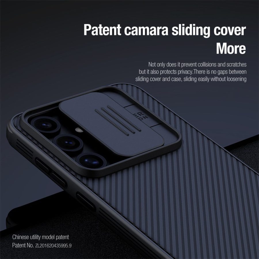 6601105666A-5 NILLKIN Camshield Pro Series for Samsung Galaxy S24 FE Case PC - TPU Slide Camera Lid Phone Cover