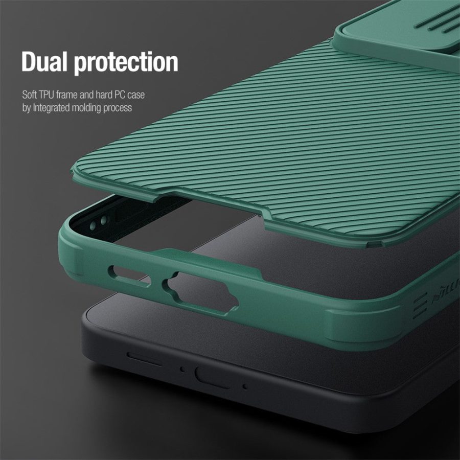 6601105666A-6 NILLKIN Camshield Pro Series for Samsung Galaxy S24 FE Case PC - TPU Slide Camera Lid Phone Cover