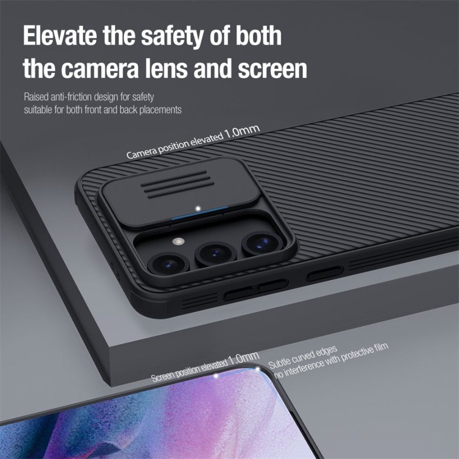 6601105666A-9 NILLKIN Camshield Pro Series for Samsung Galaxy S24 FE Case PC - TPU Slide Camera Lid Phone Cover