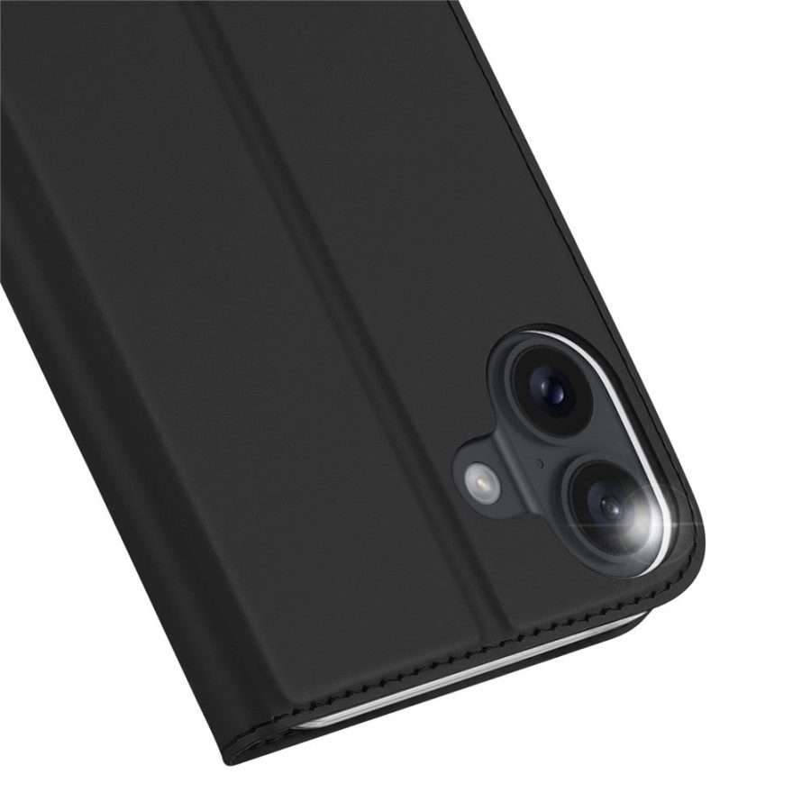 DUX DUCIS Skin Pro Series For iPhone 16 Plus Case Card Slot Stand Leather Phone Cover