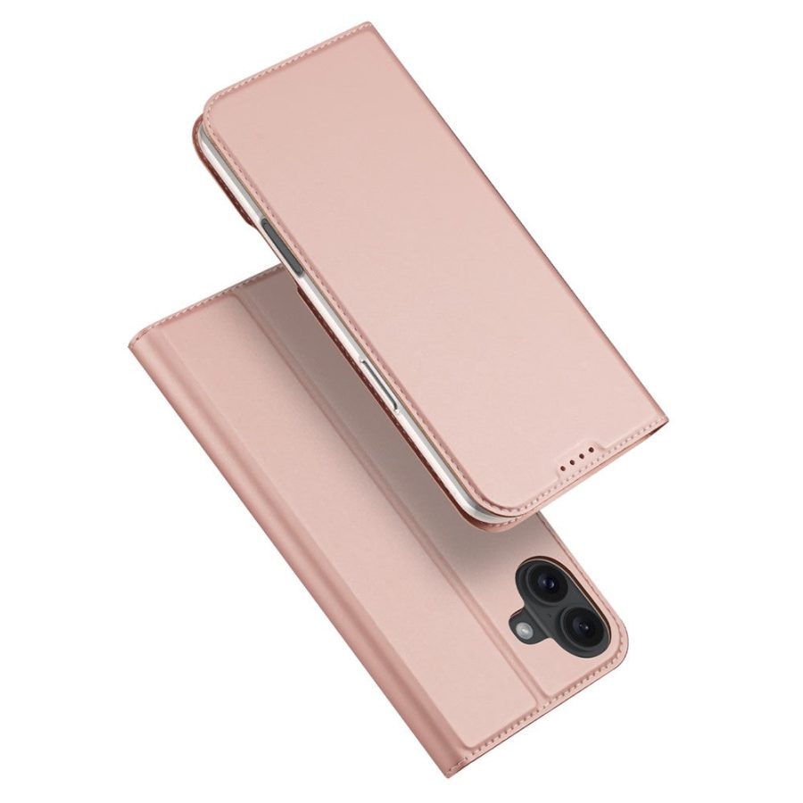 DUX DUCIS Skin Pro Series For iPhone 16 Plus Case Card Slot Stand Leather Phone Cover