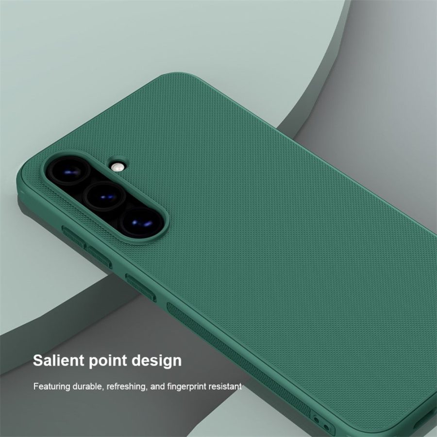 NILLKIN Super Frosted Shield Pro for Samsung Galaxy S24 FE Case PC - TPU Drop-Proof Shell Built-In Magnet Ring