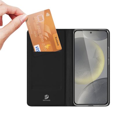 6601107704A-2 DUX DUCIS Skin Pro Series For Samsung Galaxy S24 FE Leather Case Card Holder Phone Cover