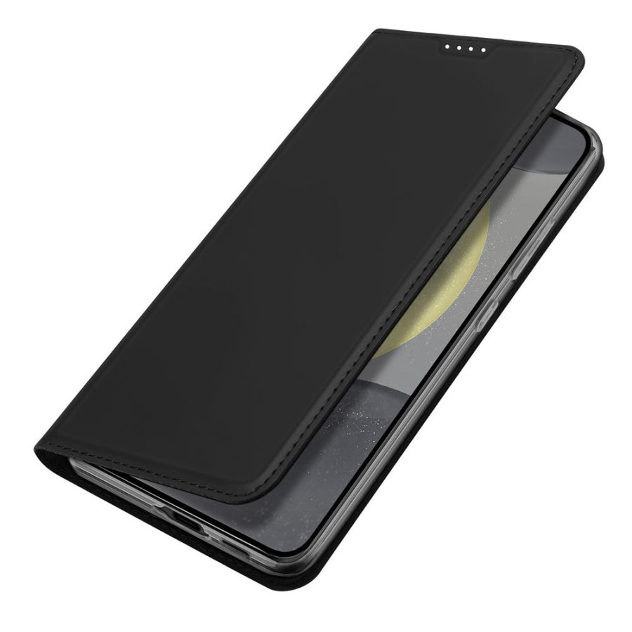DUX DUCIS Skin Pro Series For Samsung Galaxy S24 FE Leather Case Card Holder Phone Cover