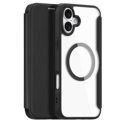6601108805A-1 DUX DUCIS Skin X Pro for iPhone 16 Magnetic Case Card Slot PU Leather Flip Phone Cover