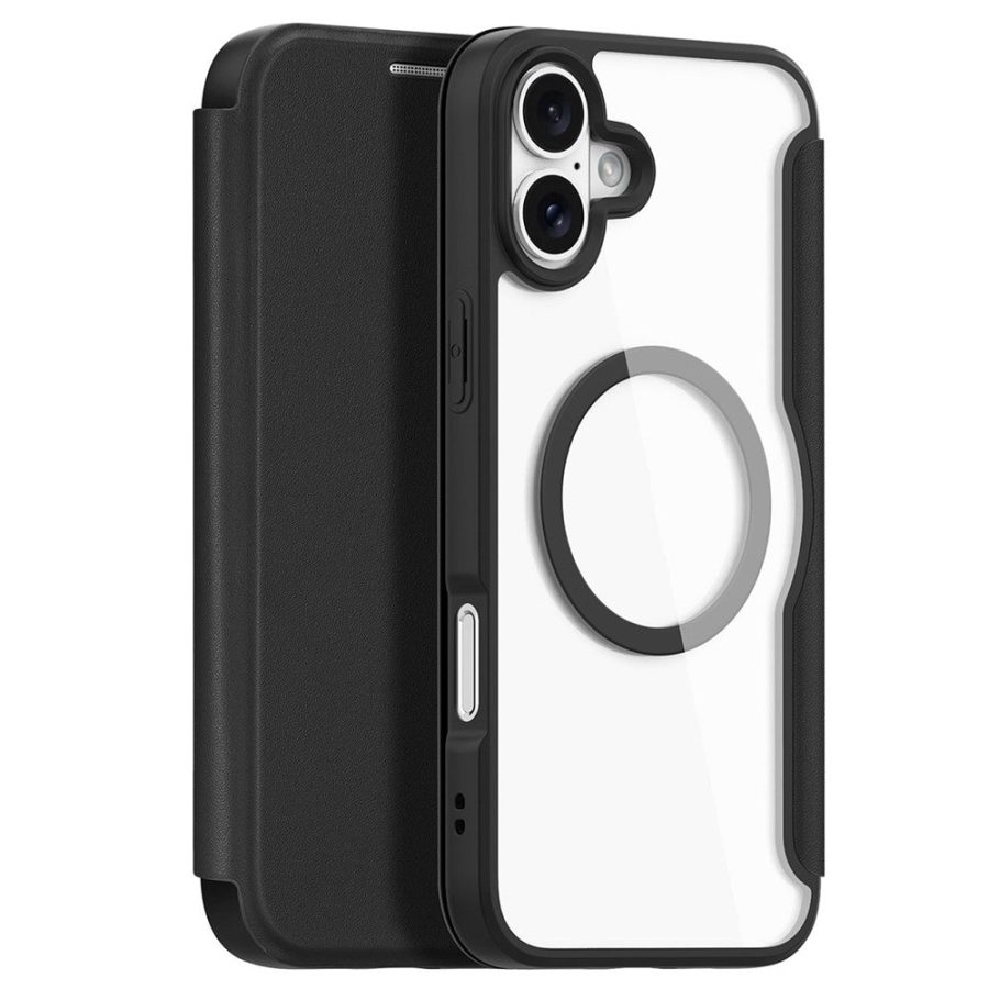 6601108805A-1 DUX DUCIS Skin X Pro for iPhone 16 Magnetic Case Card Slot PU Leather Flip Phone Cover