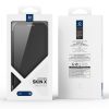 6601108805A-14 DUX DUCIS Skin X Pro for iPhone 16 Magnetic Case Card Slot PU Leather Flip Phone Cover