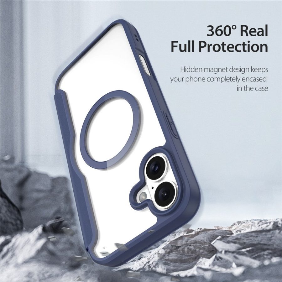 6601108806A-10 DUX DUCIS Skin X Pro for iPhone 16 Plus Case Compatible with MagSafe Card Slot Leather Cover