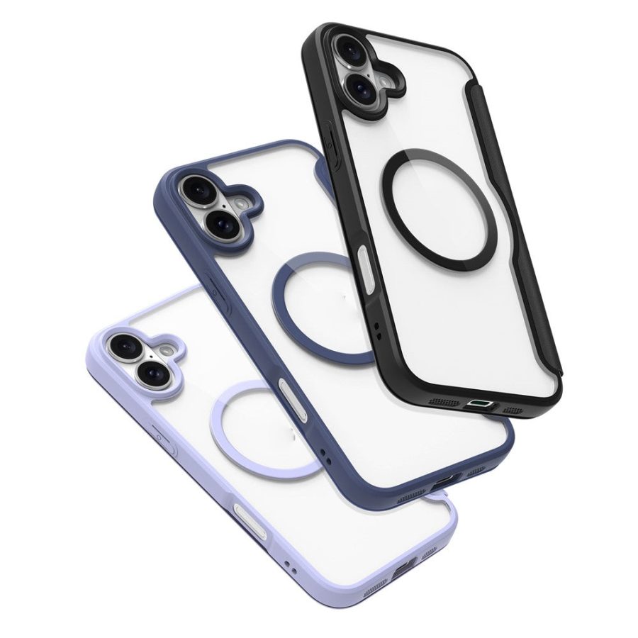6601108806A-13 DUX DUCIS Skin X Pro for iPhone 16 Plus Case Compatible with MagSafe Card Slot Leather Cover