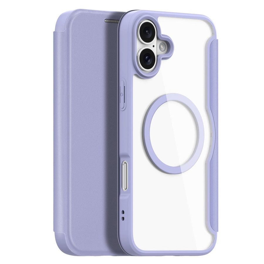 6601108806C-1 DUX DUCIS Skin X Pro for iPhone 16 Plus Case Compatible with MagSafe Card Slot Leather Cover