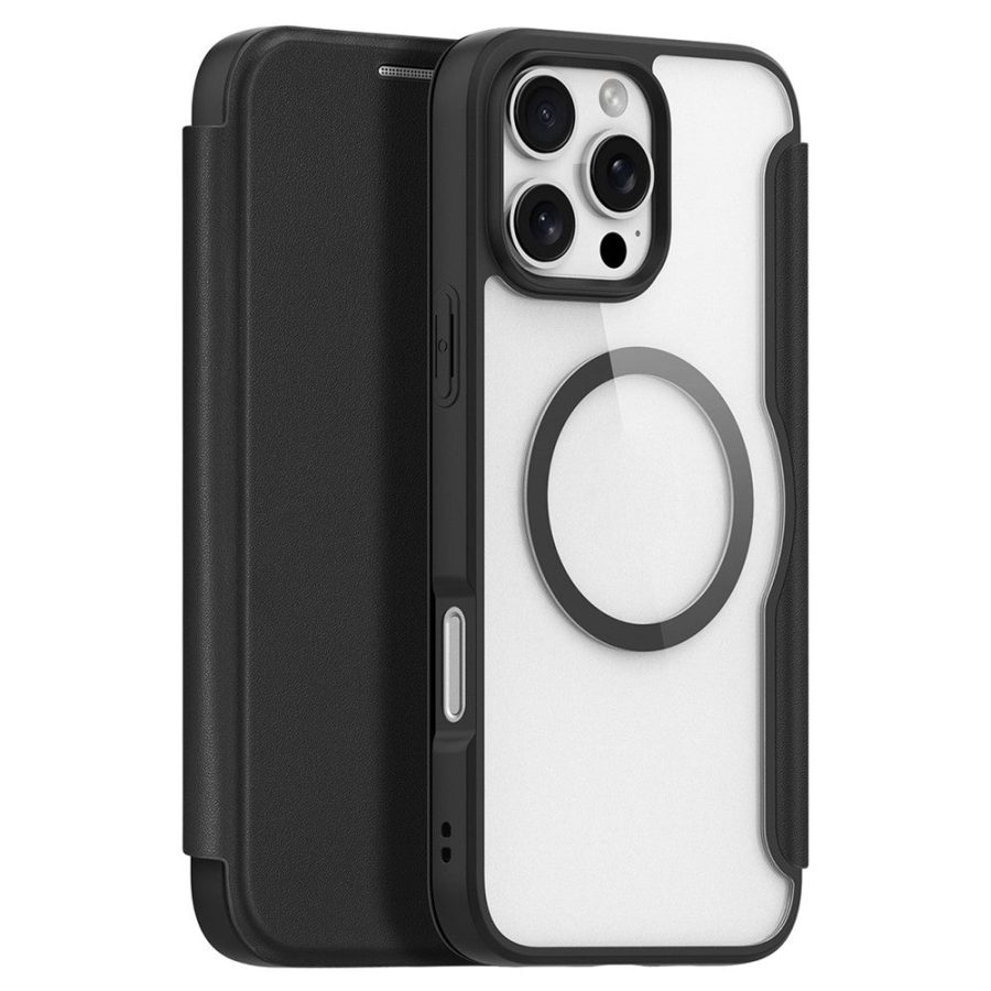 6601108807A-1 DUX DUCIS Skin X Pro for iPhone 16 Pro Leather Case Compatible with MagSafe Card Holder Phone Cover