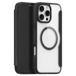DUX DUCIS Skin X Pro for iPhone 16 Pro Max Magnetic Phone Case Card Holder Leather Cover