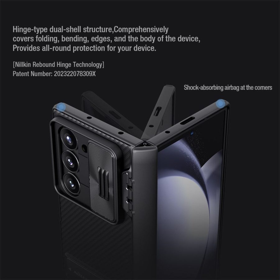 6601109727B-6_02373a97-cd33-429c-9551-e09a1c2de790 NILLKIN CamShield Fold Case for Samsung Galaxy Z Fold6 Shockproof Kickstand Phone Cover Slide Camera Lid
