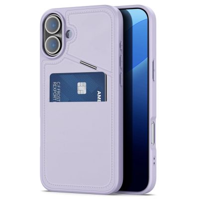6601110667C-1 DUX DUCIS Rafi II Series for iPhone 16 Plus Magnetic Phone Case Card Holder Leather Back Cover