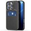 6601110668A-1 DUX DUCIS Rafi II Series for iPhone 16 Pro Magnetic Case Kickstand Card Slots Leather - TPU Phone Cover