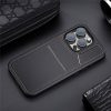 6601110668A-15 DUX DUCIS Rafi II Series for iPhone 16 Pro Magnetic Case Kickstand Card Slots Leather - TPU Phone Cover