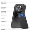 6601110668A-5 DUX DUCIS Rafi II Series for iPhone 16 Pro Magnetic Case Kickstand Card Slots Leather - TPU Phone Cover
