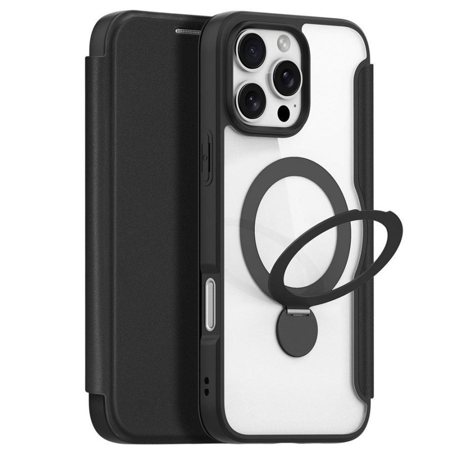 6601113829B-1 DUX DUCIS Skin X Pro Series for iPhone 16 Pro Max Magnetic Case Kickstand Leather Flip Phone Cover