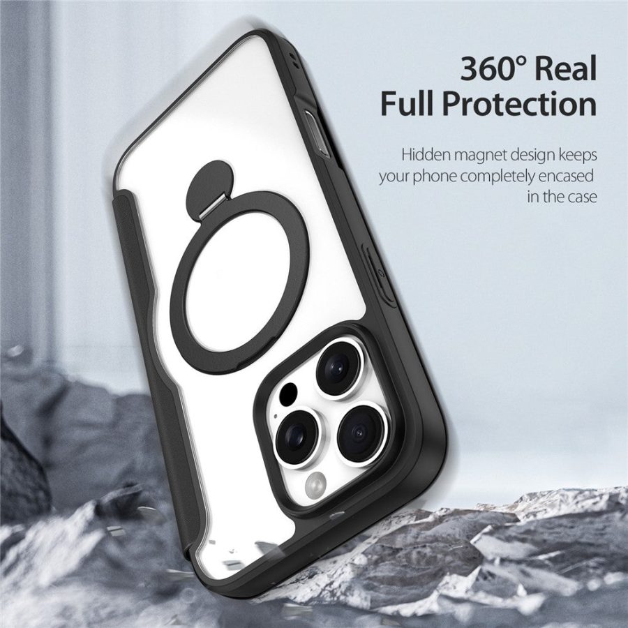 6601113829B-13 DUX DUCIS Skin X Pro Series for iPhone 16 Pro Max Magnetic Case Kickstand Leather Flip Phone Cover