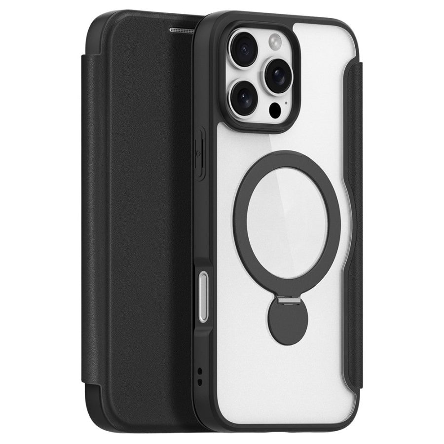 6601113829B-2 DUX DUCIS Skin X Pro Series for iPhone 16 Pro Max Magnetic Case Kickstand Leather Flip Phone Cover