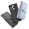 DUX DUCIS Lawa Series for iPhone 16 Pro Magnetic Case Zipper Wallet Detachable Cowhide Leather Cover