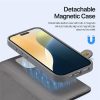 DUX DUCIS Lawa Series for iPhone 16 Pro Magnetic Case Zipper Wallet Detachable Cowhide Leather Cover