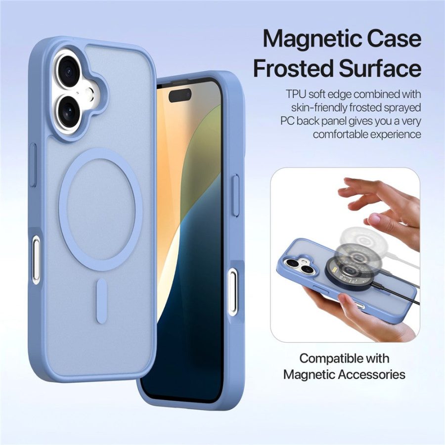 6601113837A-5 DUX DUCIS Lawa Series for iPhone 16 Magnetic Case Detachable Zipper Wallet Cowhide Leather Cover