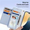 6601113837A-6 DUX DUCIS Lawa Series for iPhone 16 Magnetic Case Detachable Zipper Wallet Cowhide Leather Cover