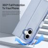 6601113837A-9 DUX DUCIS Lawa Series for iPhone 16 Magnetic Case Detachable Zipper Wallet Cowhide Leather Cover