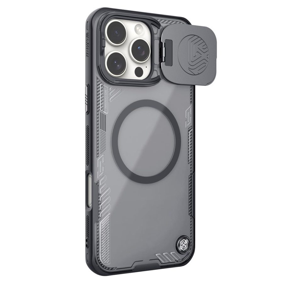 NILLKIN Iceblade CamProp Magnetic Series For iPhone 16 Pro Max Case Compatible with MagSafe PC - TPU Phone Cover Slide Lens Lid