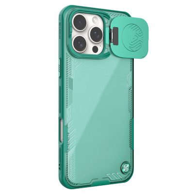 6601117709A-1 NILLKIN Iceblade CamProp for iPhone 16 Pro Max Case PC - TPU Phone Shell with Lens Cover Kickstand
