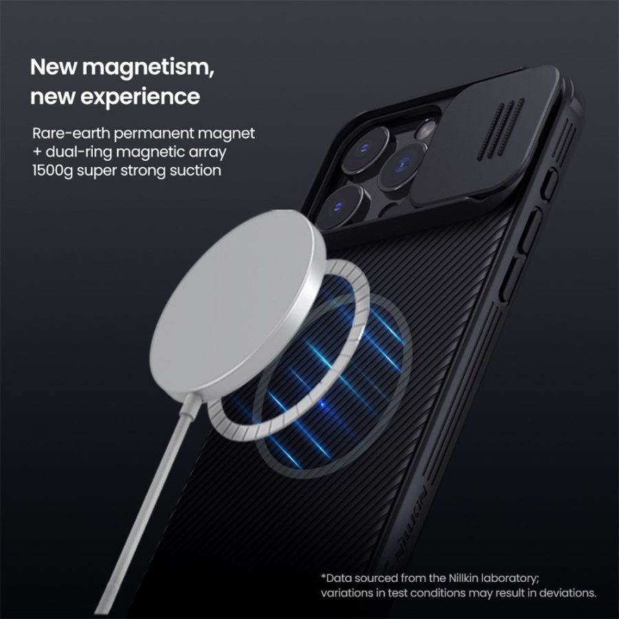 NILLKIN CamShield Pro for iPhone 16 Pro Max Case Compatible with MagSafe TPU  - PC Phone Cover with Slider Camera